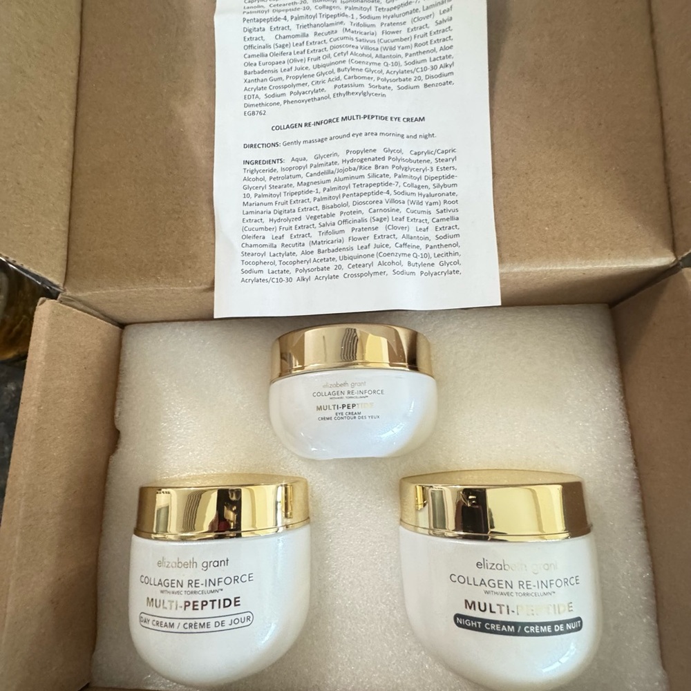 Elizabeth Grant Multi-Peptide Trio (Eye 1.7oz, Day 3.4oz, & Night 3.4oz)